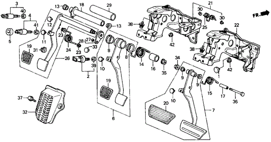 Bracket, Pedal Bracket, Pedal