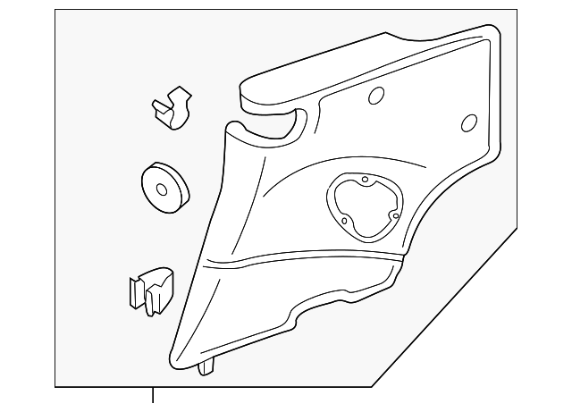 997-555-071-12-FSP Деталь QTR TRIM PANEL, LEFT