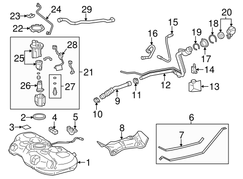FUEL SYSTEM/FUEL SYSTEM COMPONENTS for 2013 Toyota Prius V #1