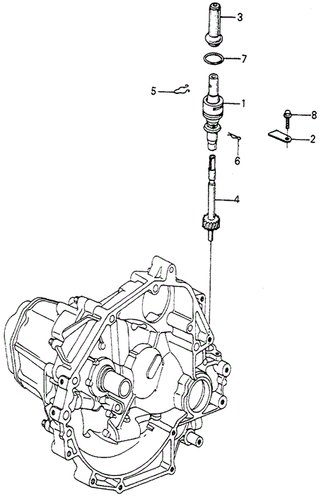 TRANSMISSION - MANUAL/MT SPEEDOMETER GEAR for 1982 Honda ACCORD HATCHBACK #1