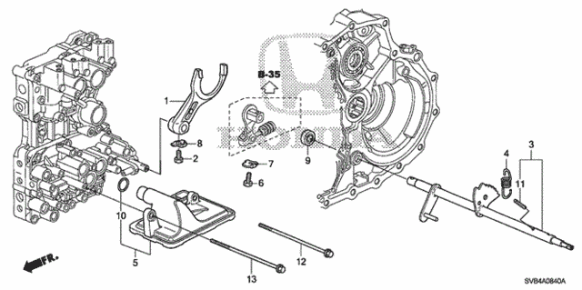 AT Shift Fork for 2011 Honda Civic #1