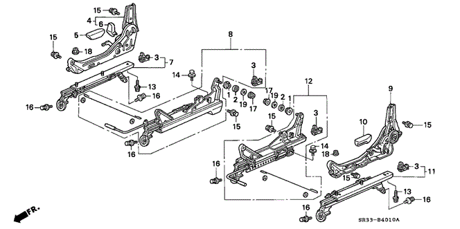 INTERIOR / BUMPER/FRONT SEAT COMPONENTS for 1992 Honda CIVIC HATCHBACK #1