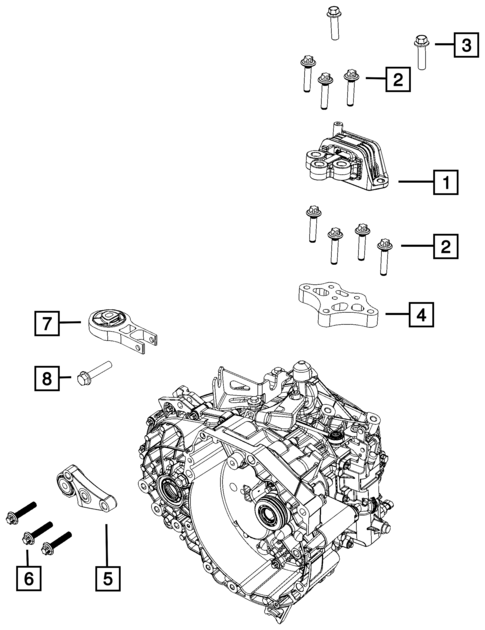 Mounting and Skid Plate for 2016 Fiat 500X #1