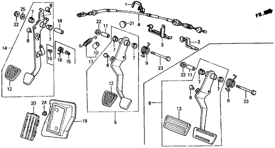 1989 Honda CIVIC HATCHBACK DX CLAMP, CLUTCH WIRE - (17927SH3A01) 1989 Honda CIVIC HATCHBACK DX CLAMP, CLUTCH WIRE - (17927SH3A01)
