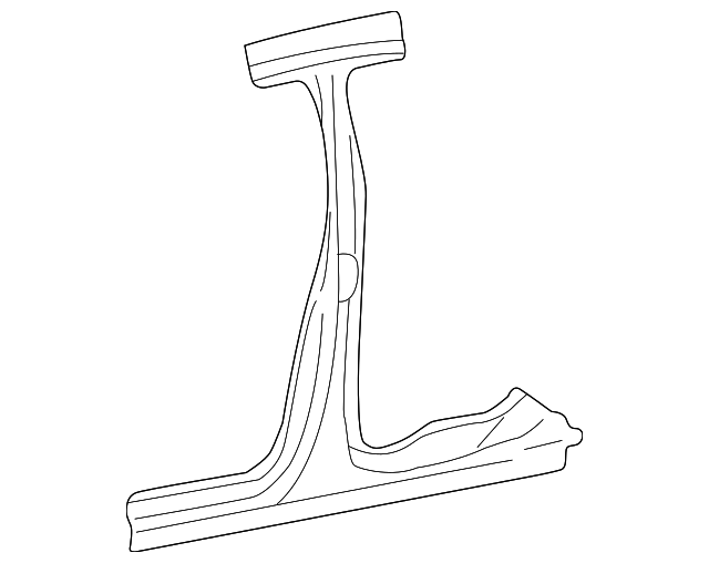 YF1Z54211A10BA Деталь CENTER PILLAR, RIGHT