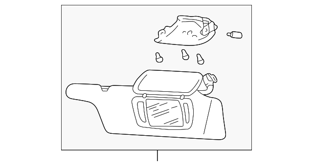 3R3Z7604104BAA Деталь VISOR, RIGHT