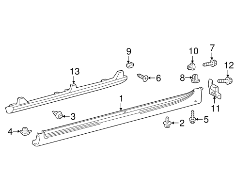 BODY/EXTERIOR TRIM - PILLARS for 2016 Toyota Camry #1