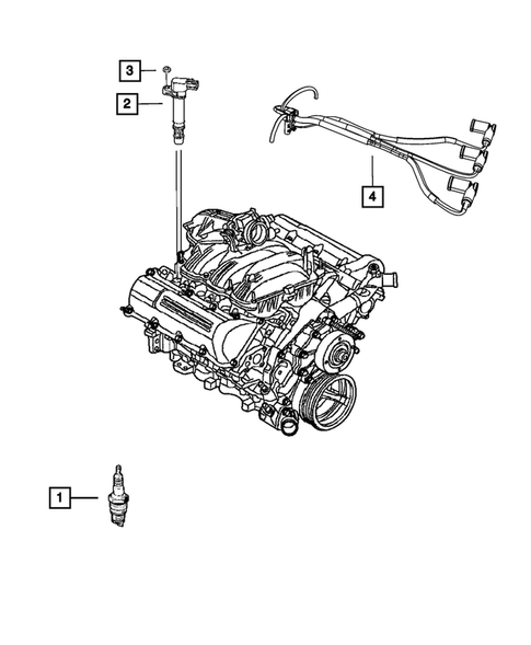 Ignition - Spark Plugs, Cables, Coils, and Glow Plugs for 2016 Dodge Journey #0
