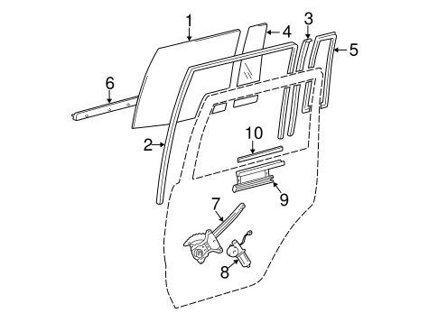 BODY/REAR DOOR for 1998 Toyota Land Cruiser #3