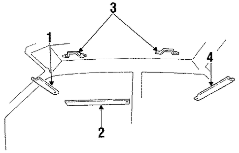 Topaz INTERIOR TRIM - ROOF