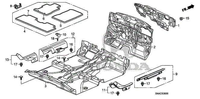 INTERIOR / BUMPER/FLOOR MAT for 2010 Honda CIVIC SEDAN #1