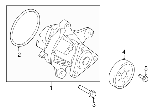 Cooling System/Water Pump for 2013 Ford Escape #2