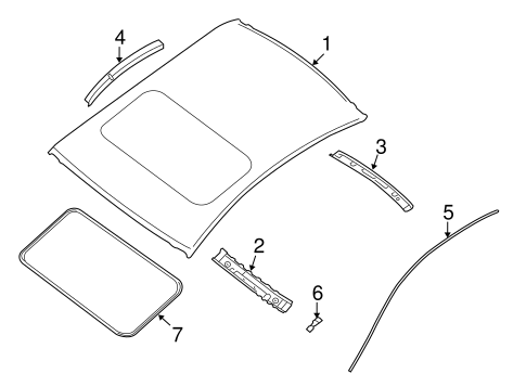 Body/Roof & Components for 2012 Nissan Altima #3