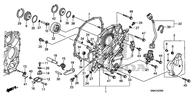 TRANSMISSION - AUTOMATIC/AT LEFT SIDE COVER for 2010 Honda CIVIC SEDAN #1