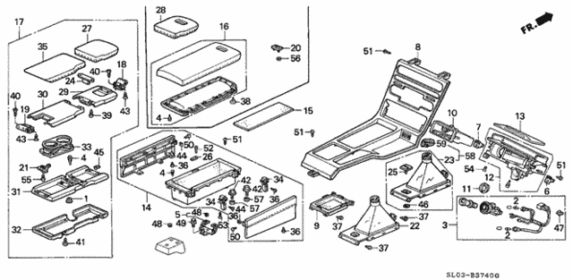 Console for 1991 Acura NSX #0