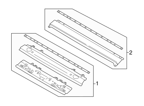 Mustang WINDSHIELD HEADER & COMPONENTS
