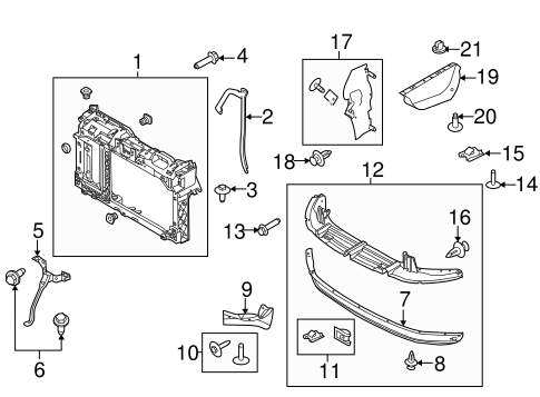 Fiesta RADIATOR SUPPORT 2