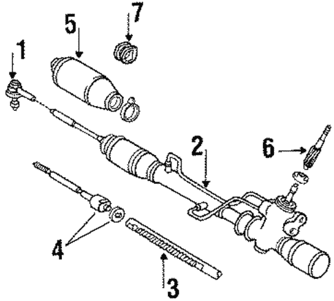 Steering/Steering Linkage for 1988 Toyota Tercel #1