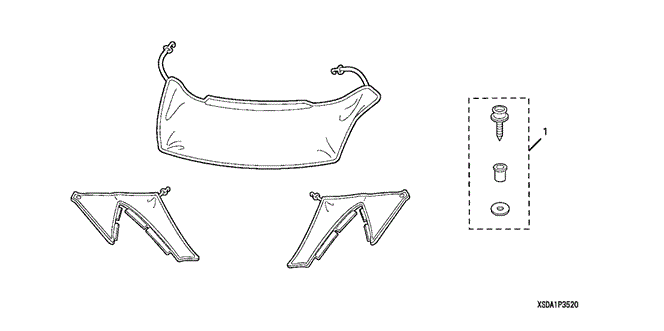 ACCESSORIES/NOSE MASK (HALF) for 2003 Honda ACCORD COUPE #1