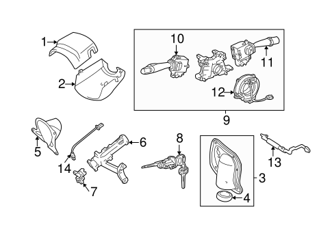 STEERING/SHROUD, SWITCHES & LEVERS for 2005 Toyota Tundra #1