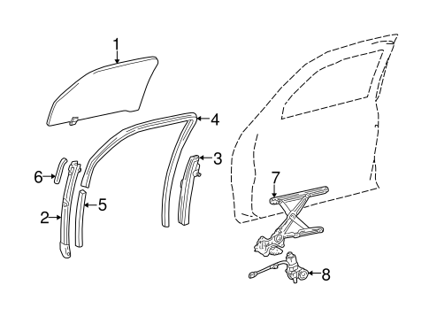 BODY/FRONT DOOR for 2004 Toyota Tundra #4