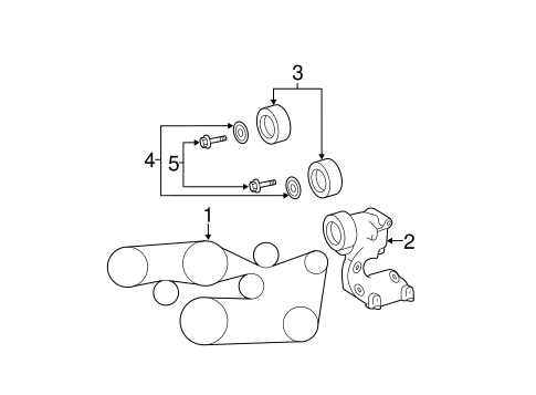 COOLING SYSTEM/BELTS & PULLEYS for 2008 Toyota Avalon #1