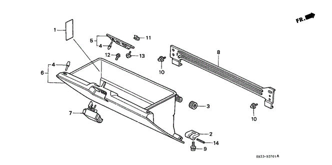 INTERIOR / BUMPER/GLOVE BOX for 1989 Honda CIVIC HATCHBACK #1