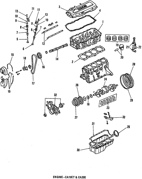 Engine for 1995 Nissan Quest #2