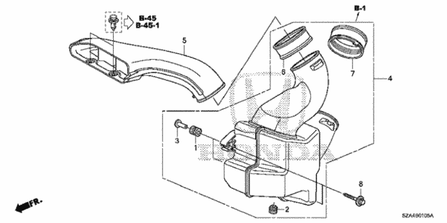 Resonator Chamber for 2010 Honda Pilot #0