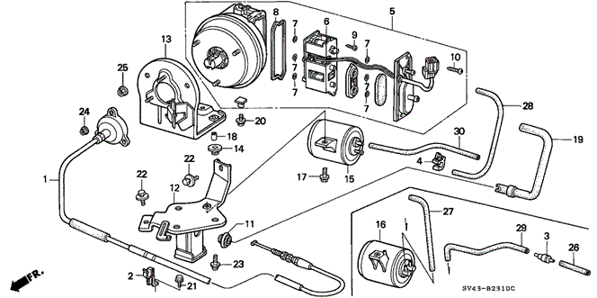 CHASSIS/AUTO CRUISE for 1995 Honda ACCORD SEDAN #1