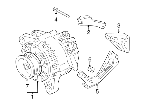 ELECTRICAL/ALTERNATOR for 2001 Toyota Solara #1