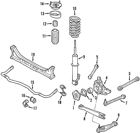 Rear Suspension for 2002 Porsche 911 #5