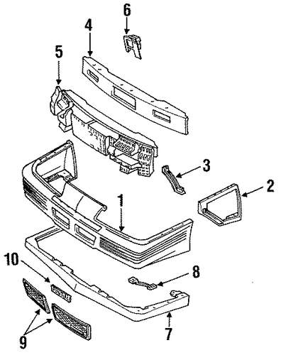 Grand Prix BUMPER & COMPONENTS - FRONT 2