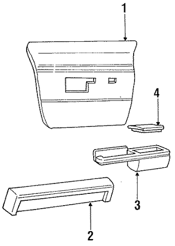 Grand Marquis INTERIOR TRIM - REAR DOOR
