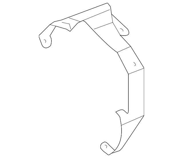 AJ811246 Деталь ENGINE COVER FRONT BRACKET, RIGHT