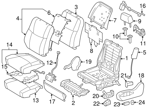 ELECTRICAL/HEATED SEATS for 2012 Toyota Avalon #5