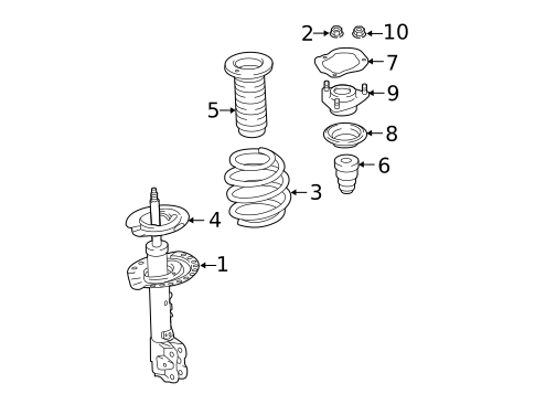 Struts & Components for 2019 Mitsubishi Eclipse Cross #0