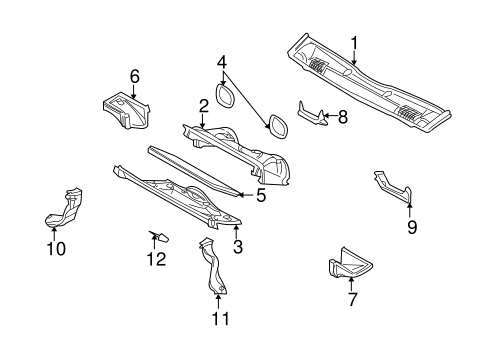 Components Under Dash for 2001 BMW X5 #0