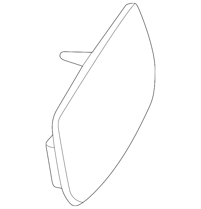 12795610 Деталь MIRROR GLASS, RIGHT