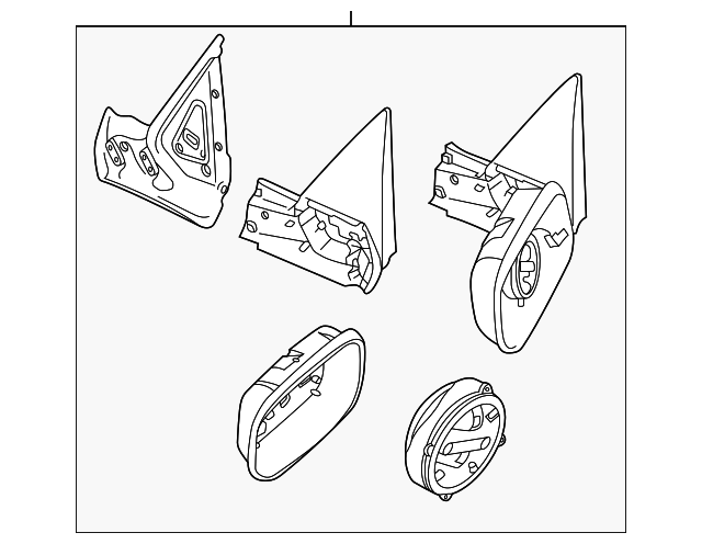 5512637 Деталь MIRROR ASSY, LEFT