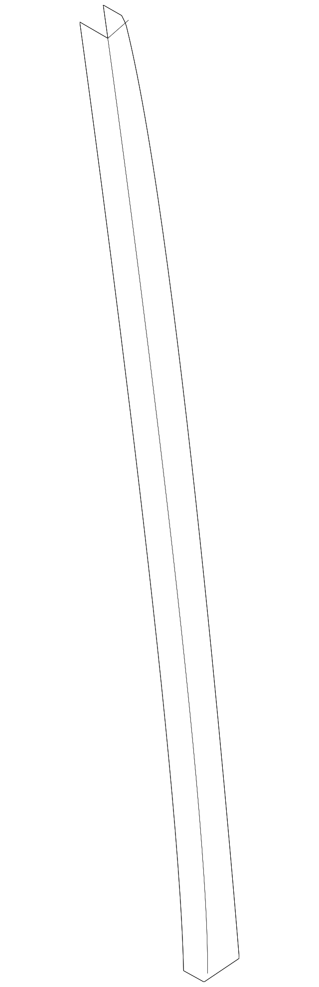 DT1Z-9929796-B Деталь WINDOW MOLDING, LEFT