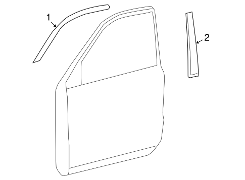 BODY/EXTERIOR TRIM - FRONT DOOR for 2008 Toyota Land Cruiser #1
