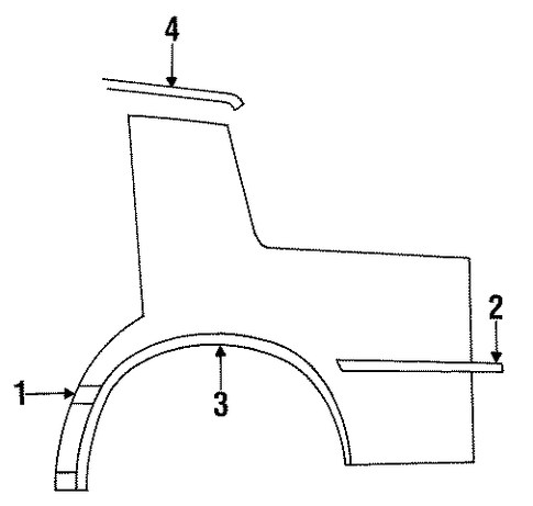 New Yorker EXTERIOR TRIM - QUARTER PANEL