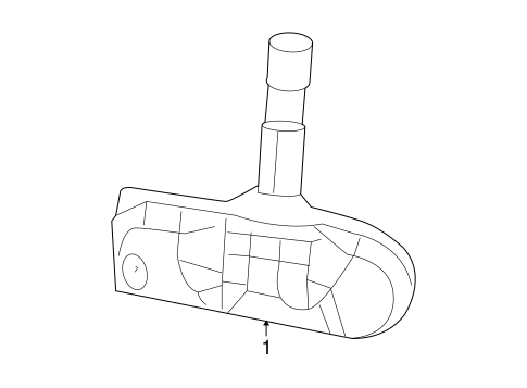 Tire Pressure Monitor Components for 2011 Ram Dakota #0
