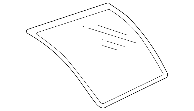 15792092 Деталь QTR GLASS, RIGHT