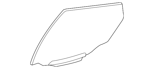 19184162 Деталь DOOR GLASS, RIGHT