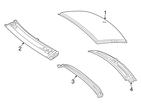 Roof & Components for 2014 Mercedes-Benz CLA 45 AMG® #1