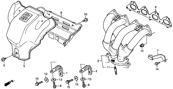 ENGINE/EXHAUST MANIFOLD ('90-'91) (EX) for 1991 Honda ACCORD COUPE #1