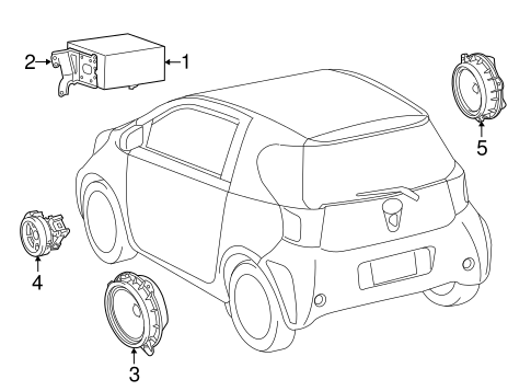 BODY/SOUND SYSTEM for 2015 Scion iQ #1