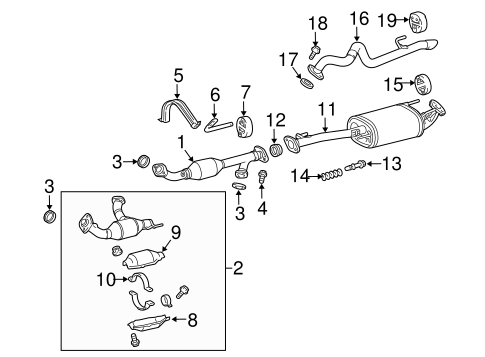 EXHAUST SYSTEM/EXHAUST COMPONENTS for 2012 Toyota 4Runner #1